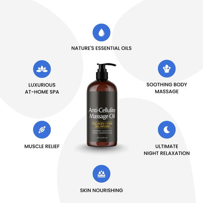 Anti-Cellulite Massage Oil - 8oz (240ml)
